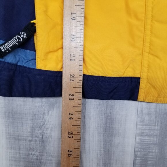 ✅Vintage Columbia Sportswear Company Jacket Women's SMALL Full Zip Yellow/Blue - Picture 4 of 14